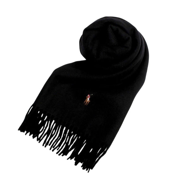 ポロラルフローレン POLO RALPH LAUREN マフラー PC1047-001 メンズ レディース ブラック